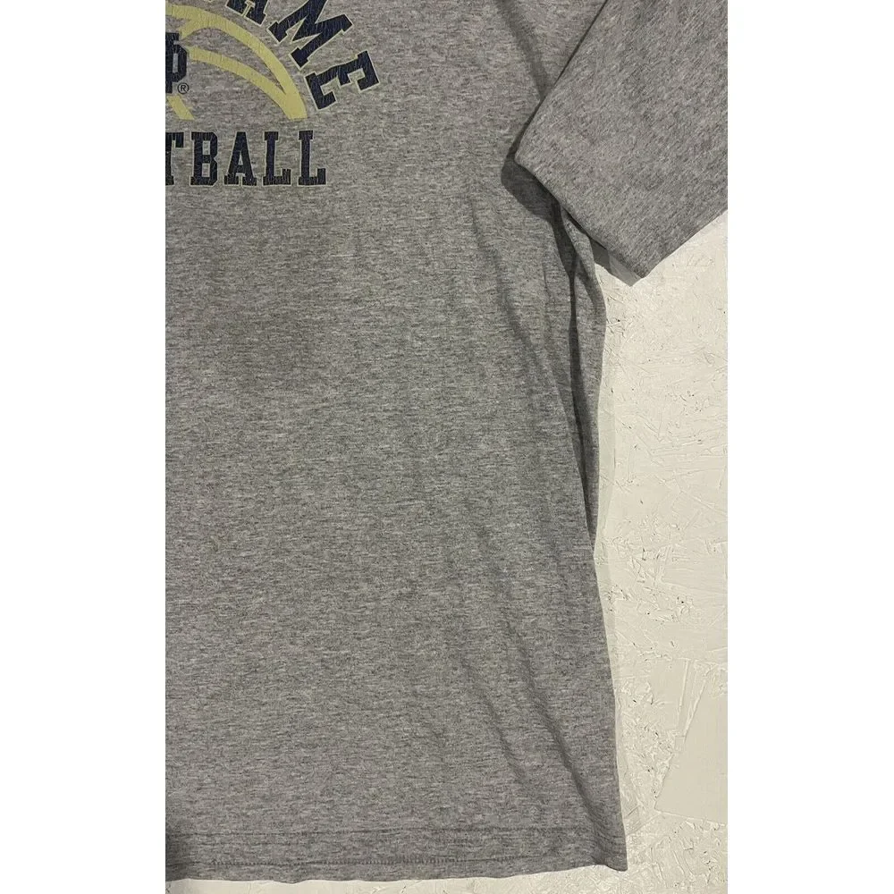 Vintage Adidas Notre Dame Basketball Shirt Mens XL Gray Logo‎ Short Sleeve